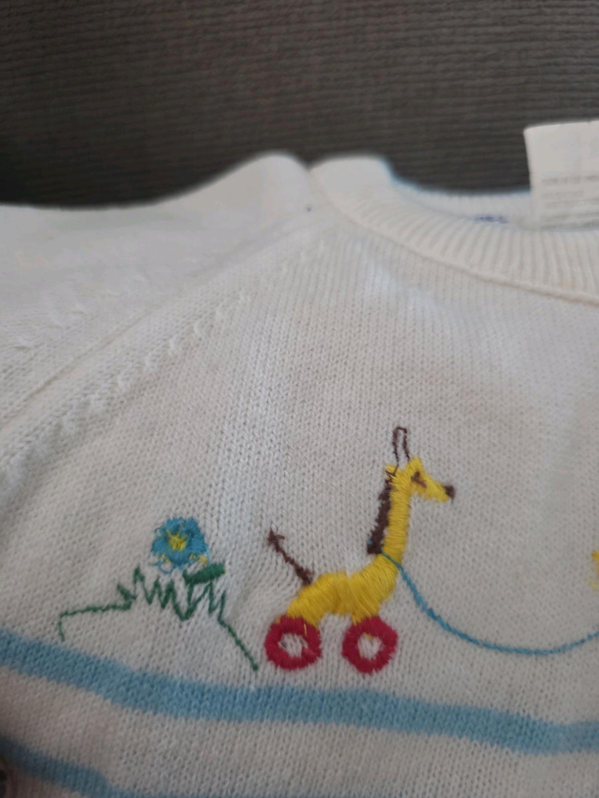 Vintage A Little Angel Soft Knit Baby Outfit 03 months R1 - Orem, Utah - FleaMarketBay