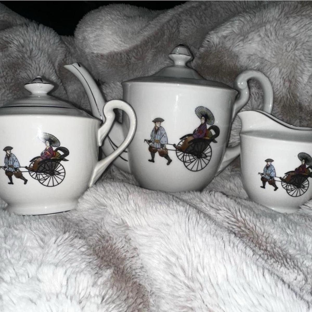 Fine China Japanese Rikisha Set - Bakersfield, California - FleaMarketBay