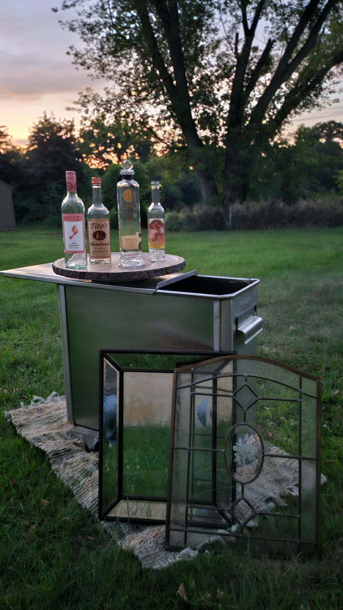 Vintage Wilder rolling metal bin - Lancaster, Pennsylvania - FleaMarketBay