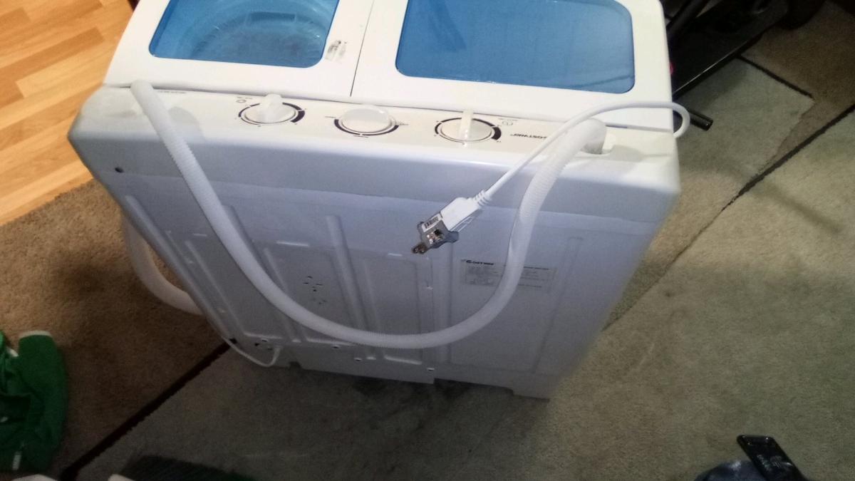 used small porterable washer with all hookups and cord - Seattle, Washington - FleaMarketBay