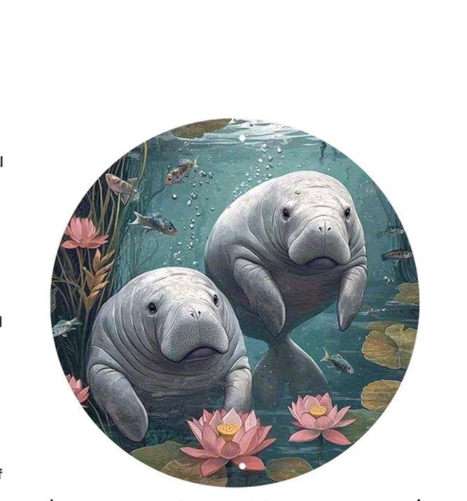 Metal Manatee Wall Decor - Palm Bay, Florida - FleaMarketBay