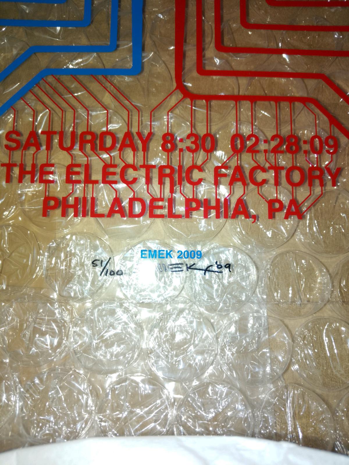 Thievery Corp 2009 Emek plexiglass print - Wheaton, Illinois - FleaMarketBay