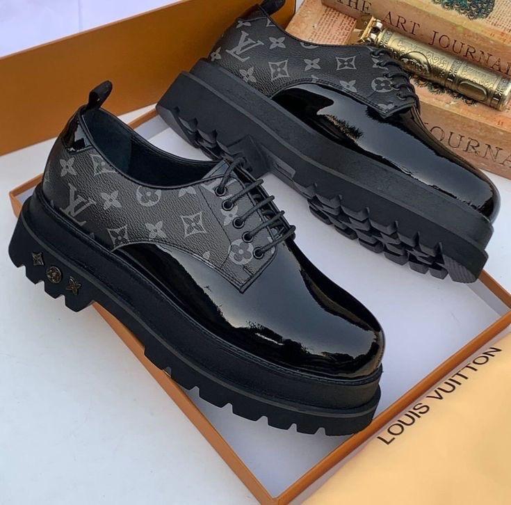 Louis Vuitton LV Ranger Platform Derby Shoes  Black Monogram - Alicia, Arkansas - FleaMarketBay