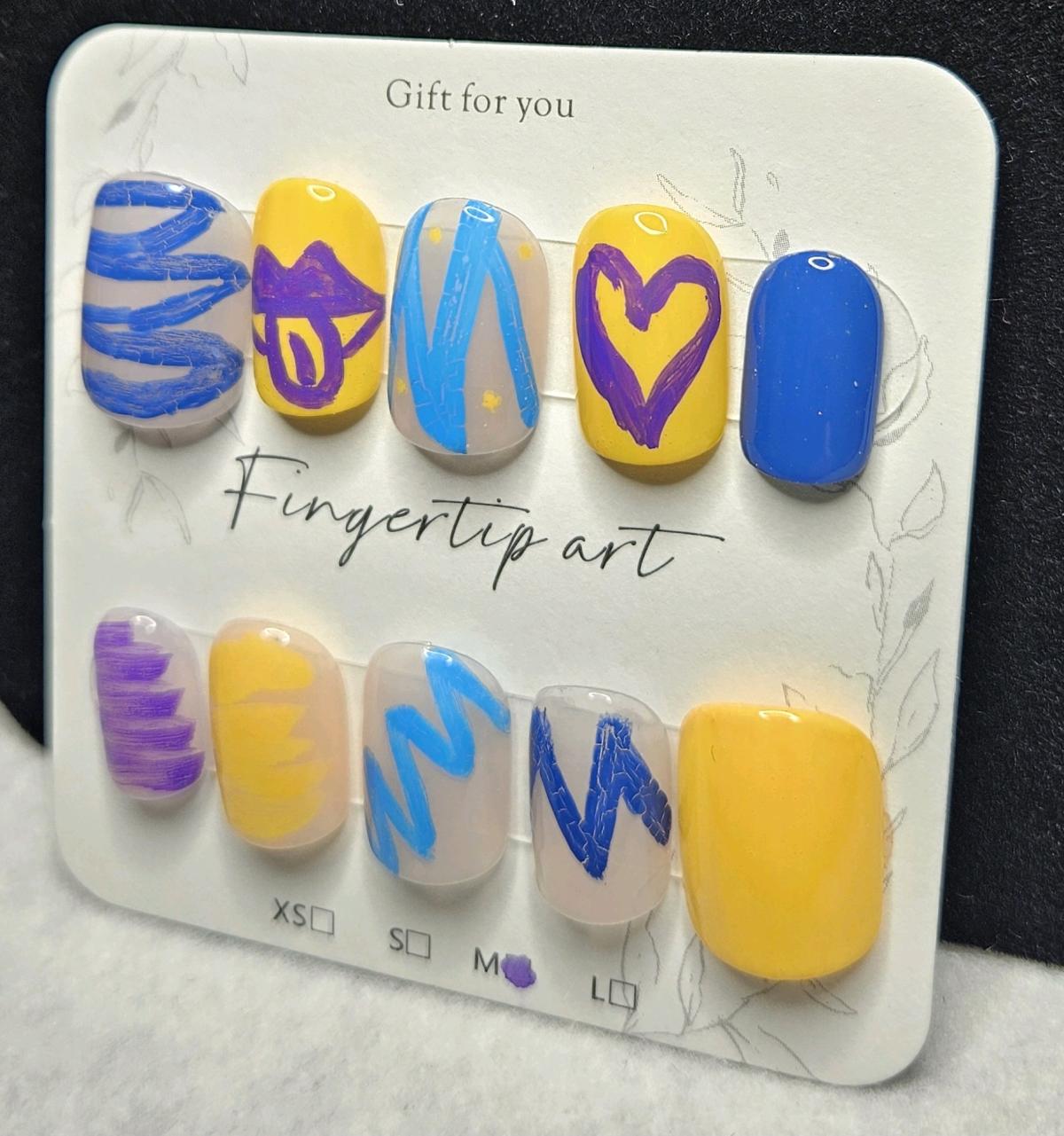 Handmade Hyunjin Karma Press on Nails Sized Medium - Huntsville, Texas - FleaMarketBay