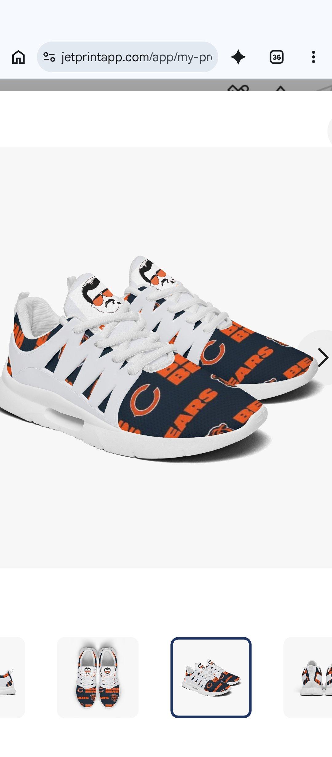 bears athletic running shoes - Chicago Heights, Illinois - FleaMarketBay