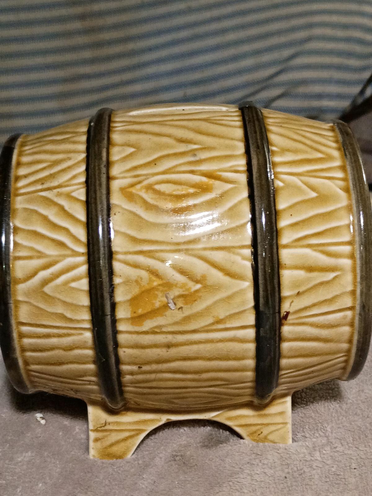 Glass Beer Barrel Bank - Alliance, Ohio - FleaMarketBay