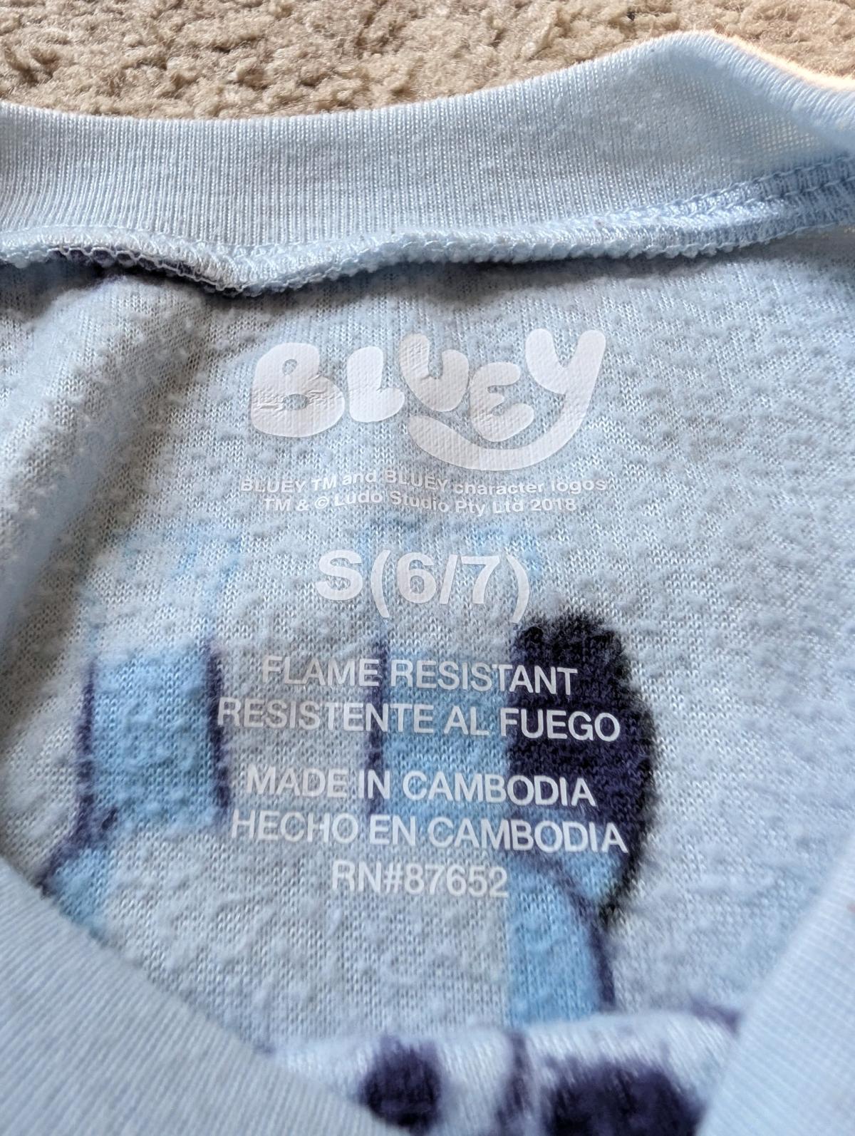 Bluey fleece pajama set size 6 - Saint Louis, Missouri - FleaMarketBay