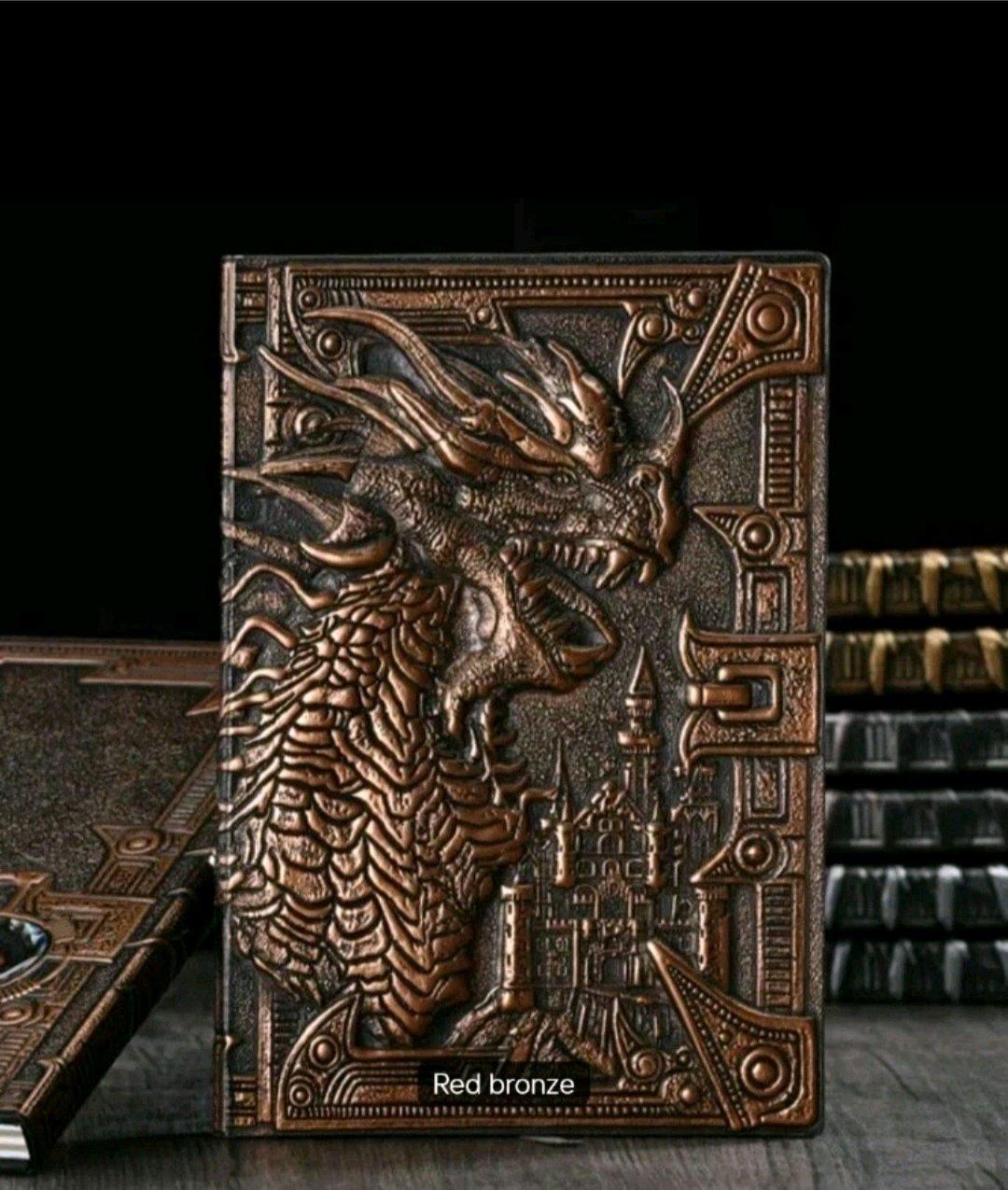 Metallic Notebook Journal Book 3D Red  Antique Bronze Silver - Saugus, Massachusetts - FleaMarketBay