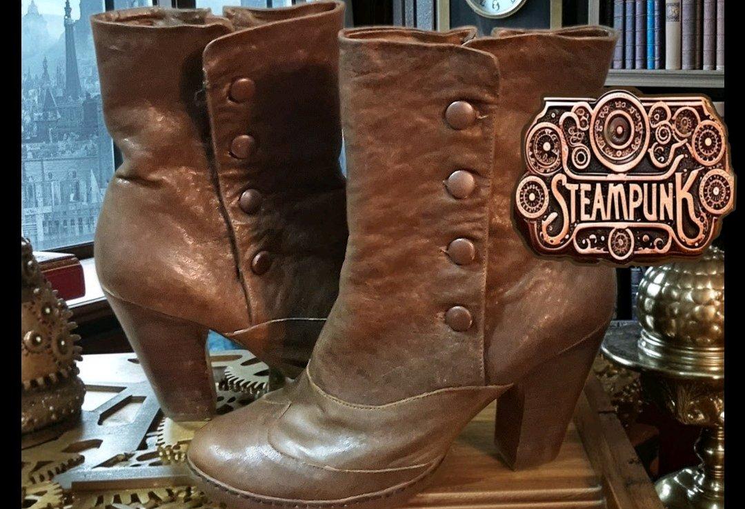 Steampunk leather boots - Mesa, Arizona - FleaMarketBay