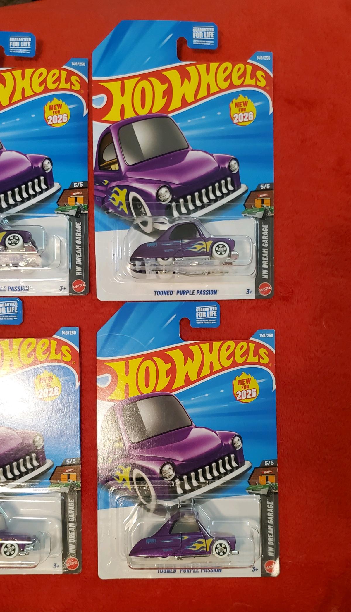 Hot Wheels Tooned Purple Passion HW DREAM GARAGE set of 6 - Grand Rapids, Michigan - FleaMarketBay