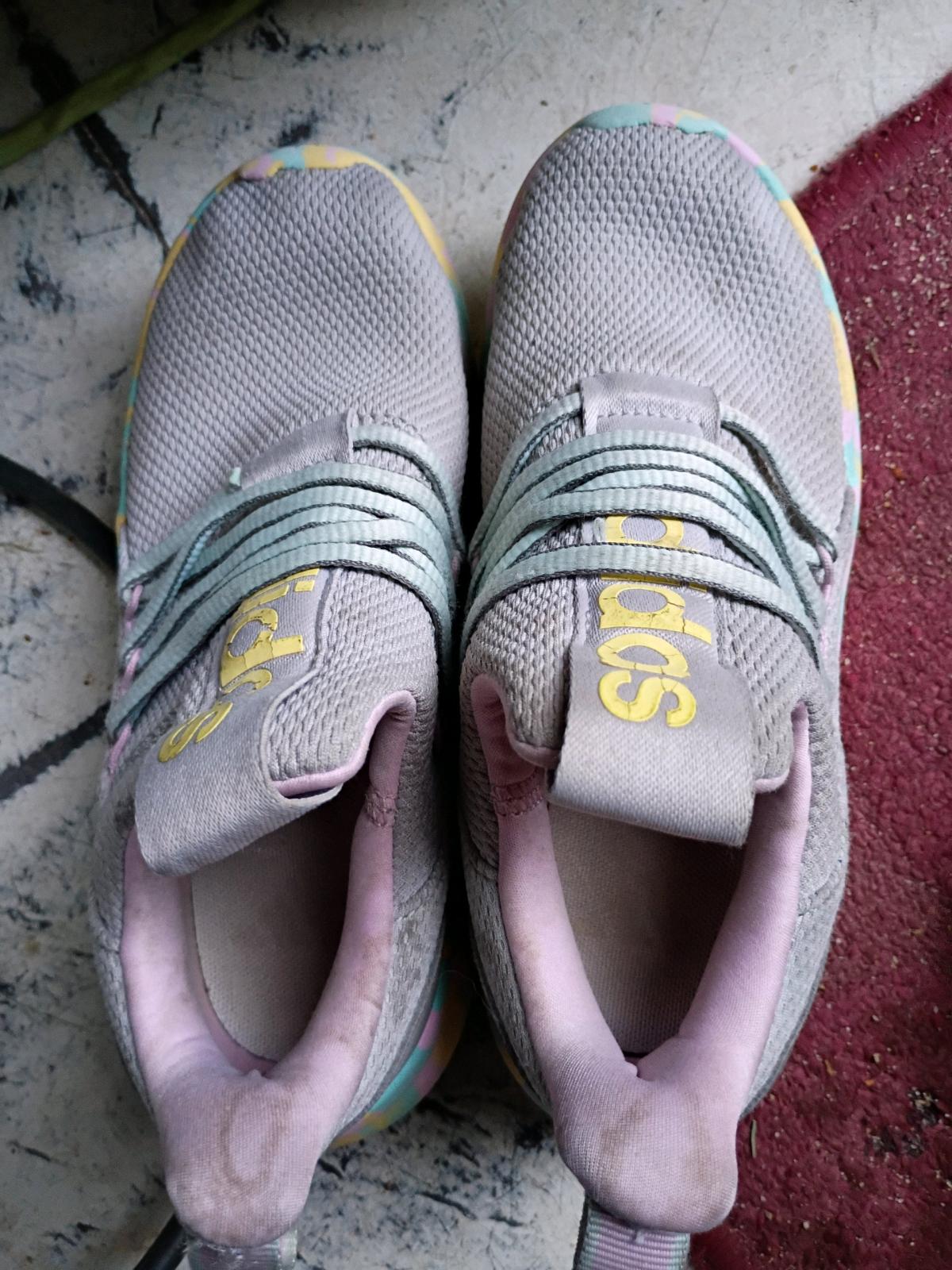 A Nice Pair of Girls Colorful Adidas size 2 - Swansea, South Carolina - FleaMarketBay