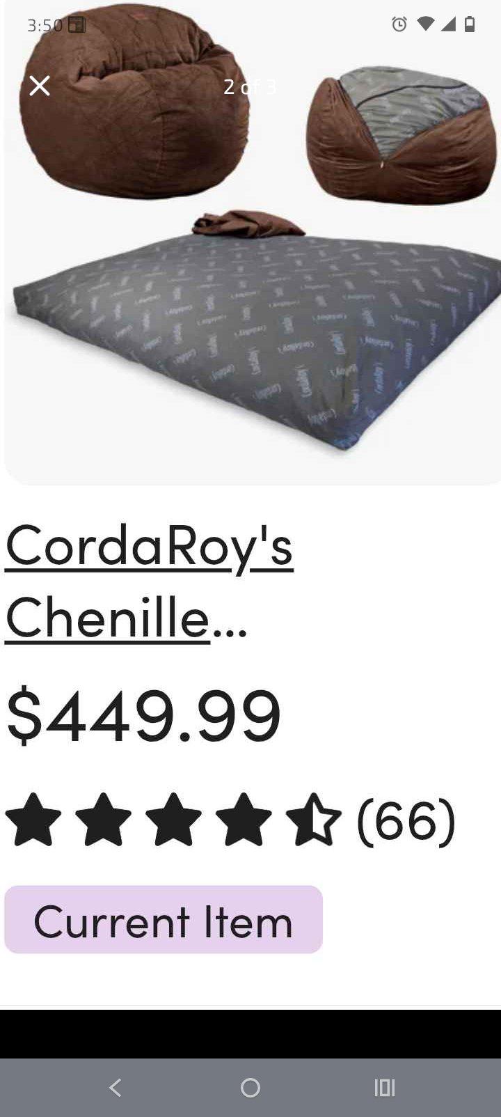 huge beanbag with king size mattress inside it - Louisville, Kentucky - FleaMarketBay