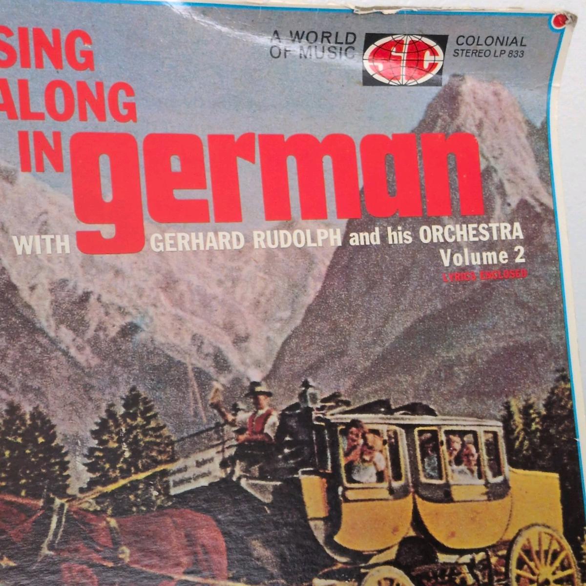 Gerhard Rudolph Sing Along in German Vol 2 Colonial Stereo V - Pueblo, Colorado - FleaMarketBay