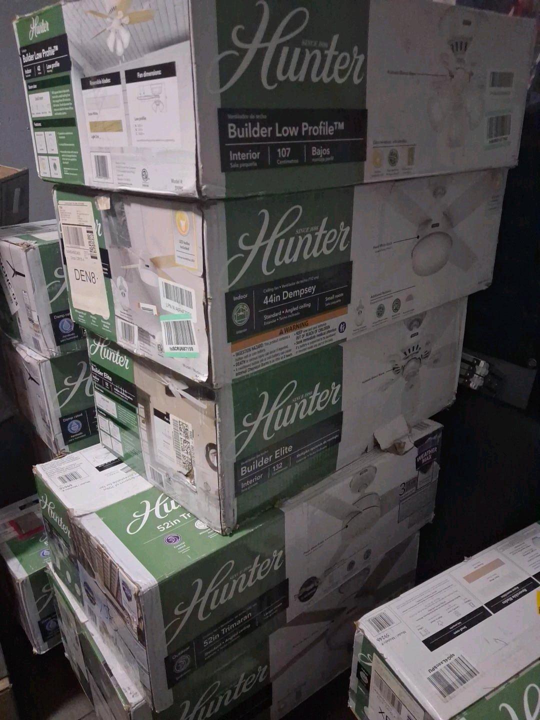 36 new Hunter Ceiling Fans read description - Fort Worth, Texas - FleaMarketBay