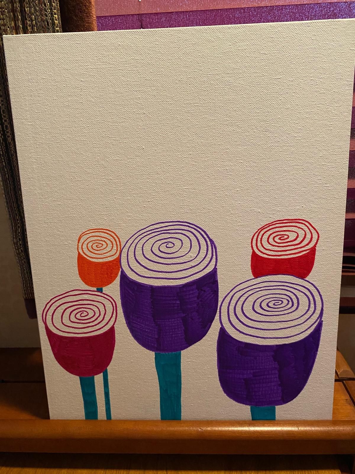 Art on canvas panel 11x14 - Dry Branch, Georgia - FleaMarketBay