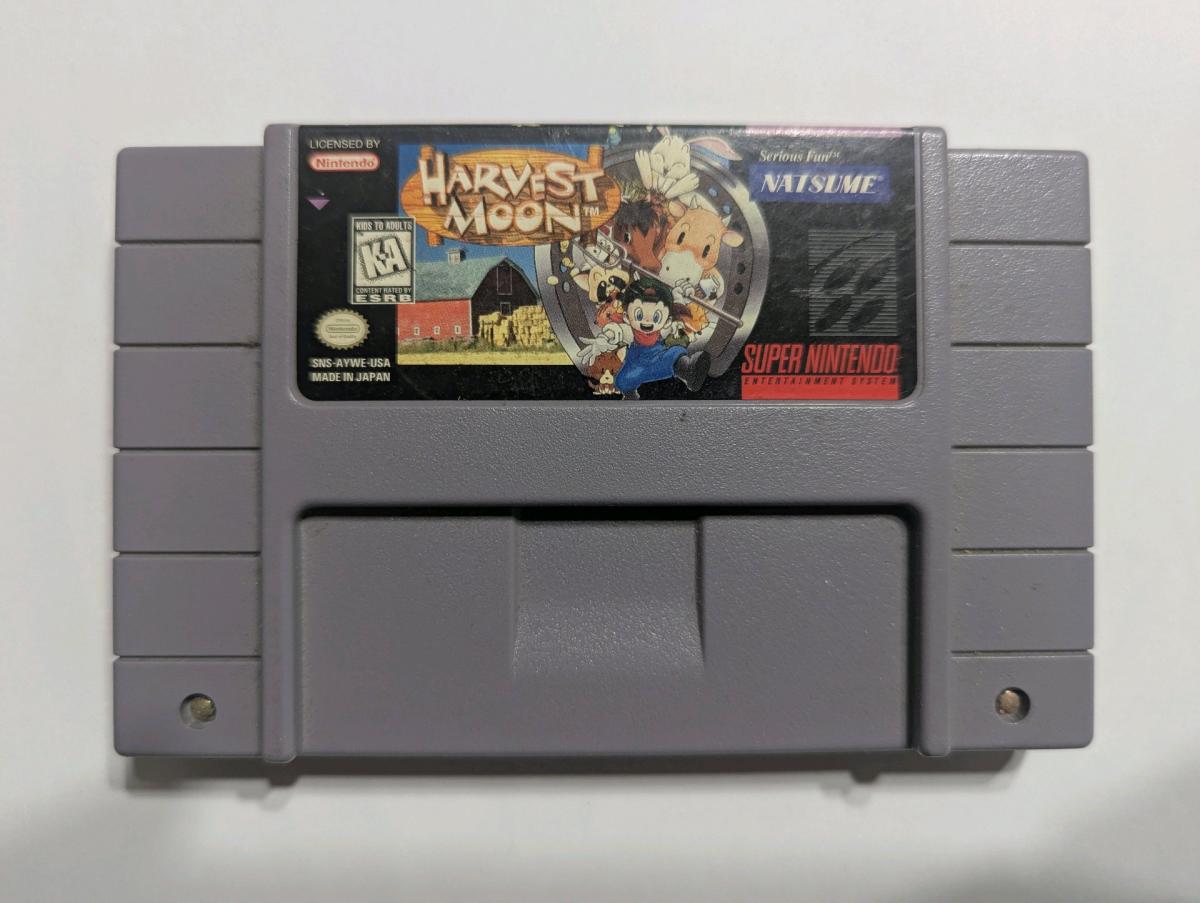 SNES Harvest Moon Authentic Original SNES Cartridge - Northfield, New Jersey - FleaMarketBay