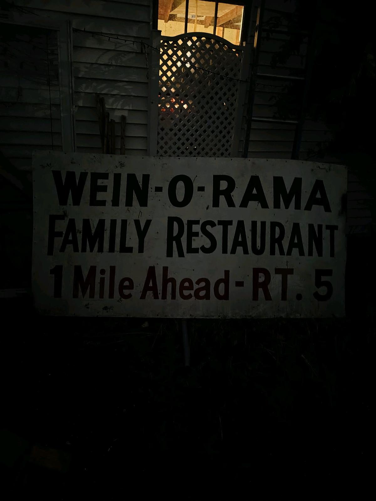 the original wein o rama sign - Cranston, Rhode Island - FleaMarketBay