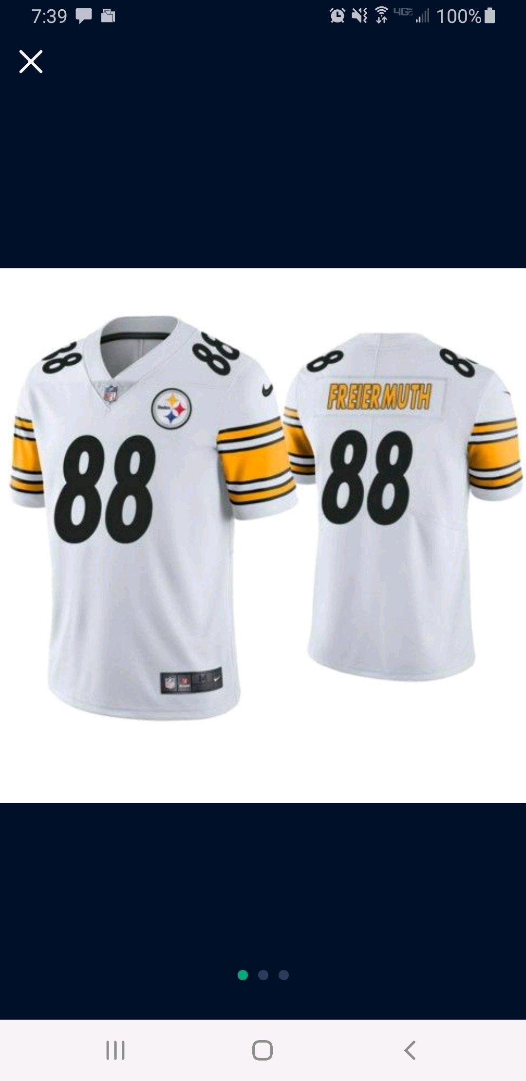 New Mens Pittsburgh Steelers 88 Pat Freiermuth Vapor Limited - Bethlehem, Pennsylvania - FleaMarketBay