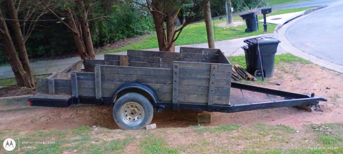 Single Axle Utility Trailer with Removable Sides - Dallas, Georgia - FleaMarketBay