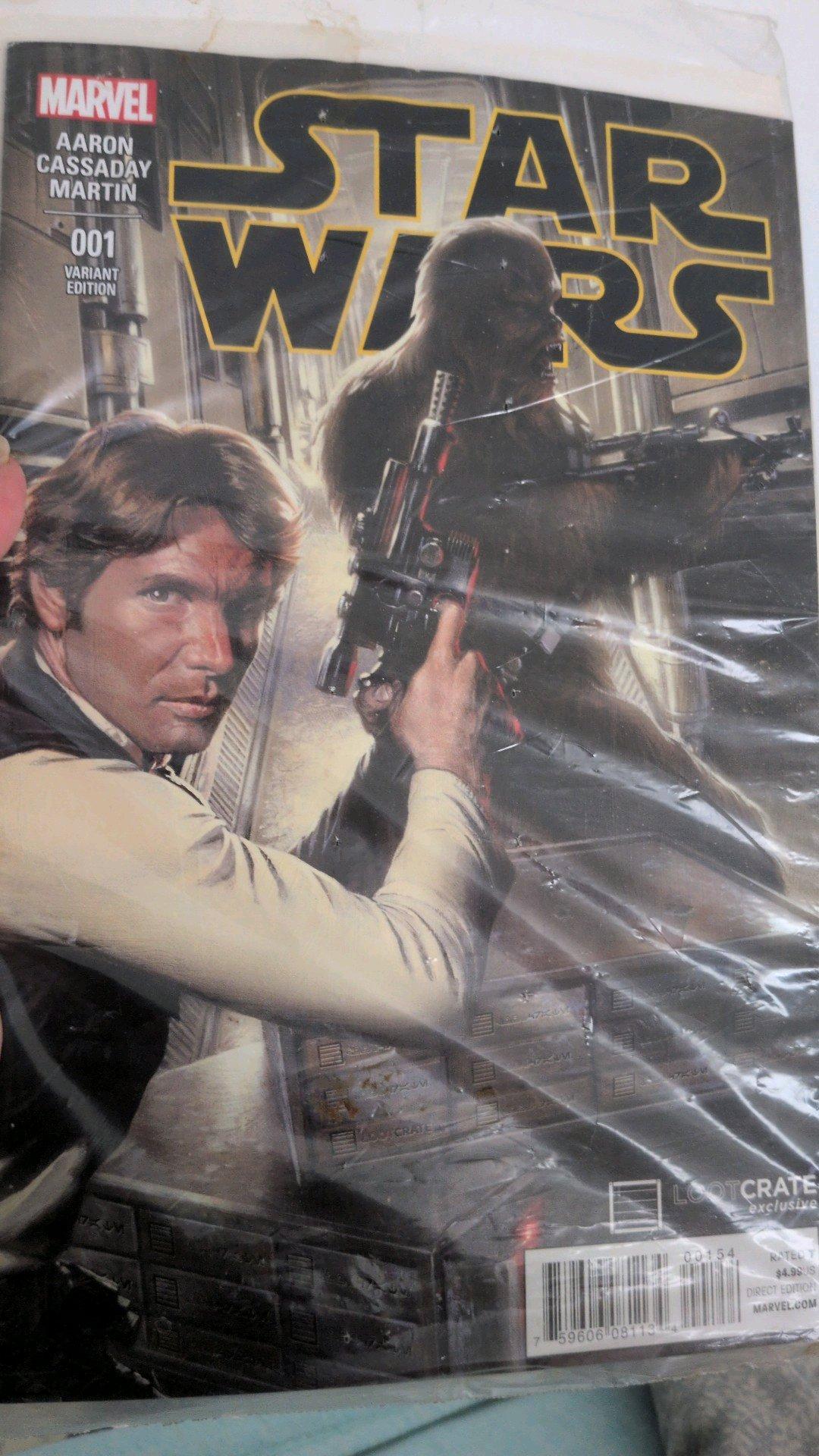 Marvel Star Wars 001 Lootcrate Exclusive Variant Cover Han S - Pueblo, Colorado - FleaMarketBay