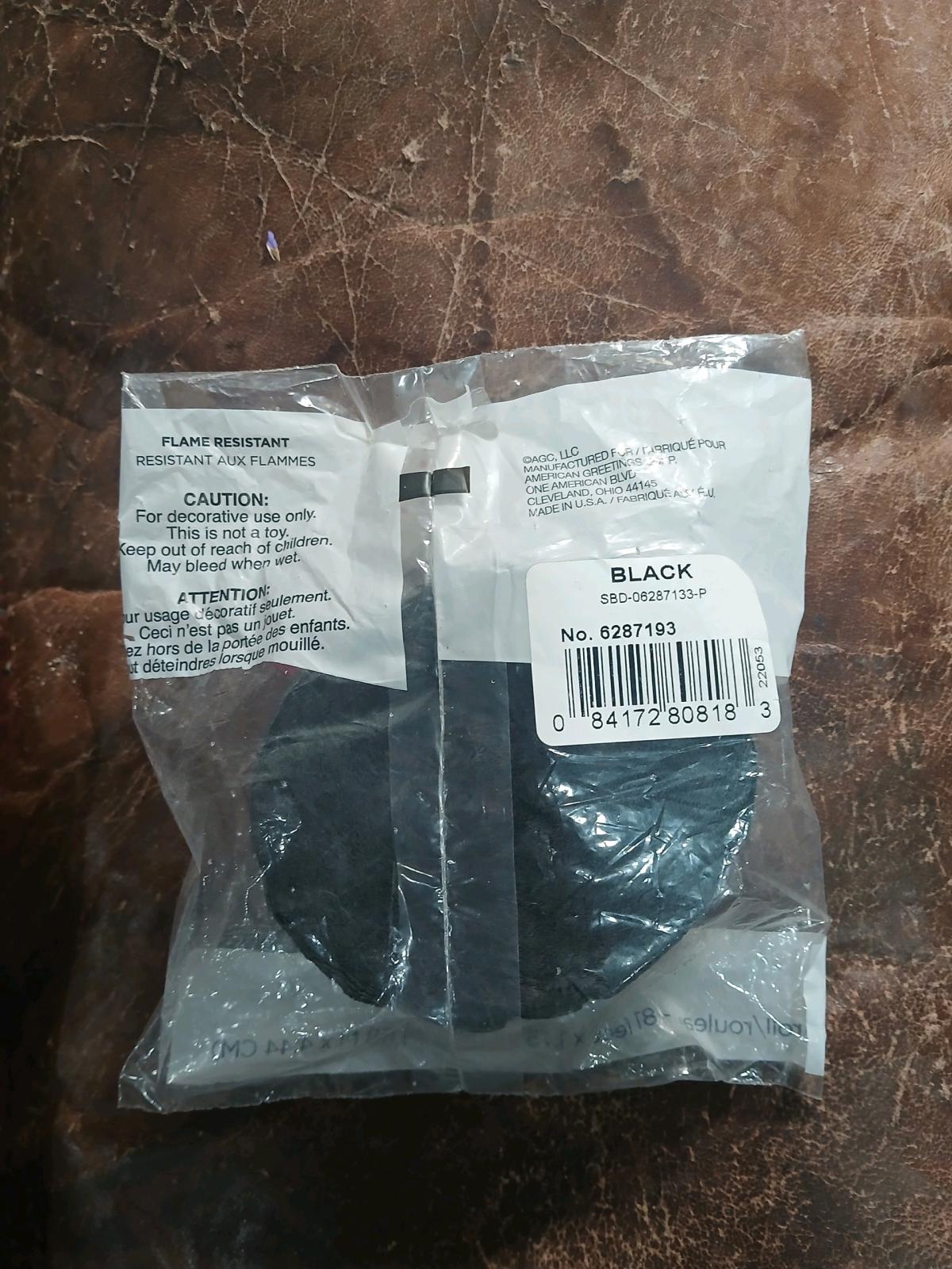 American Greetings Black Crepe Paper Streamer Roll - Auburn, Washington - FleaMarketBay