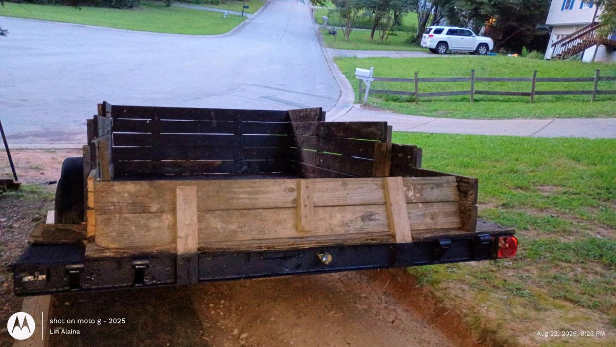 Single Axle Utility Trailer with Removable Sides - Dallas, Georgia - FleaMarketBay