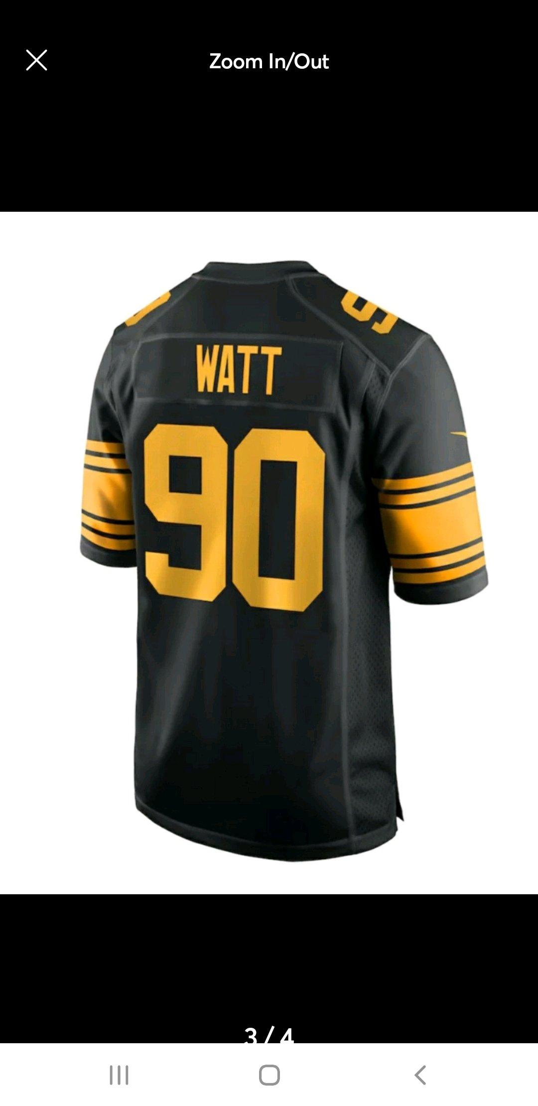 NEW Mens Pittsburgh Steelers TJ Watt  Black Alternate Game J - Bethlehem, Pennsylvania - FleaMarketBay