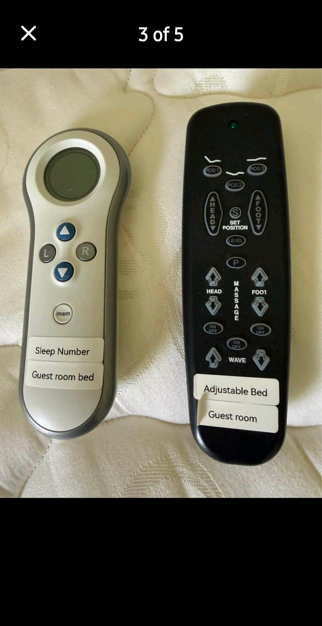 QUEEN Sleep Number 5000  Frame  Pump  2 Remotes  350 OBOAnd - Kissimmee, Florida - FleaMarketBay