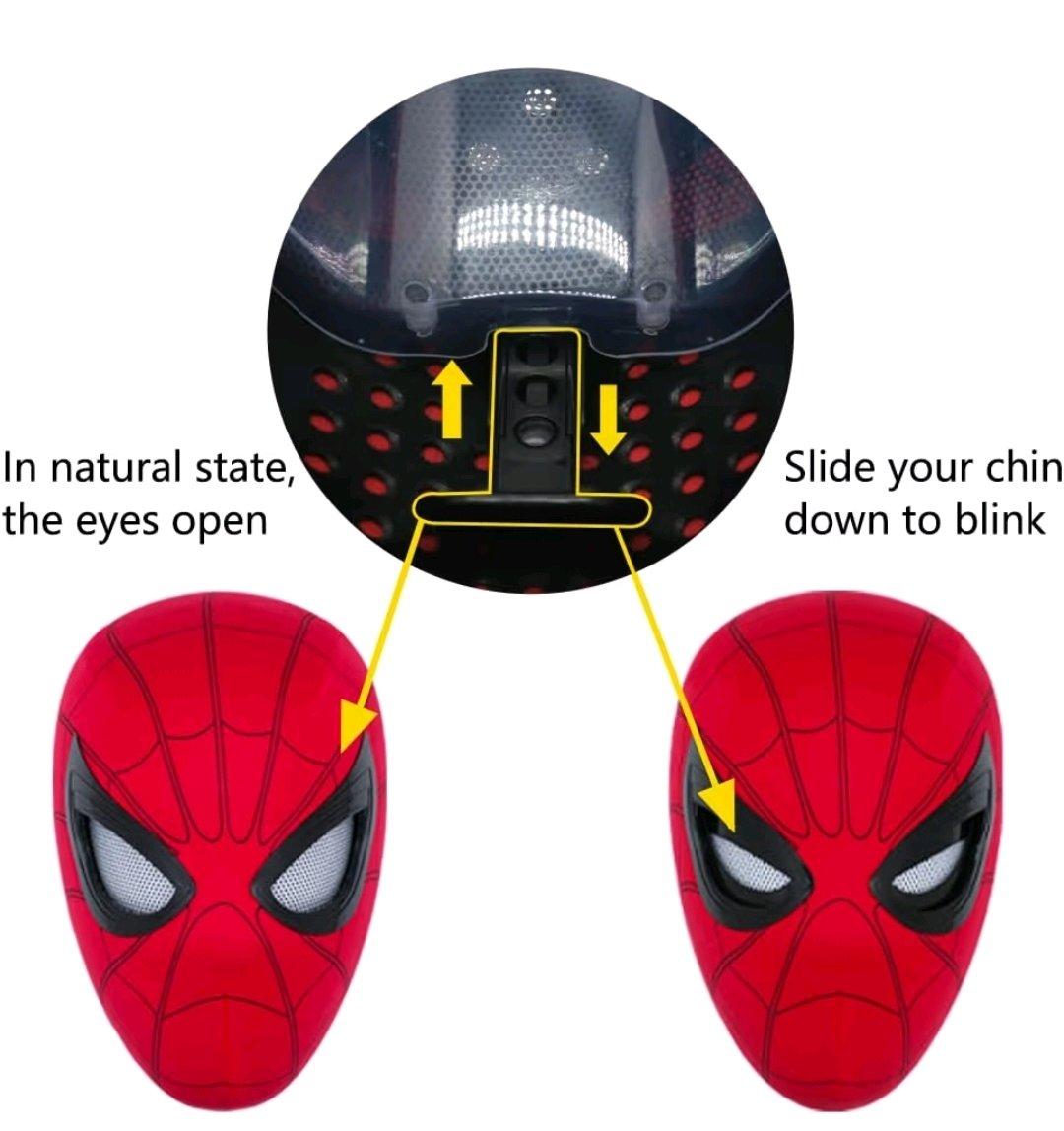 Spider Man Blinking Eye Mask Red - Roslindale, Massachusetts - FleaMarketBay