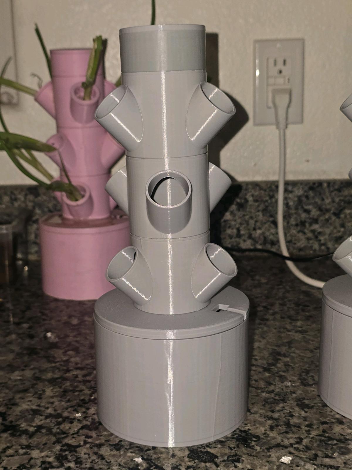 grey 3 tier Table top hydroponic tower - Las Vegas, Nevada - FleaMarketBay