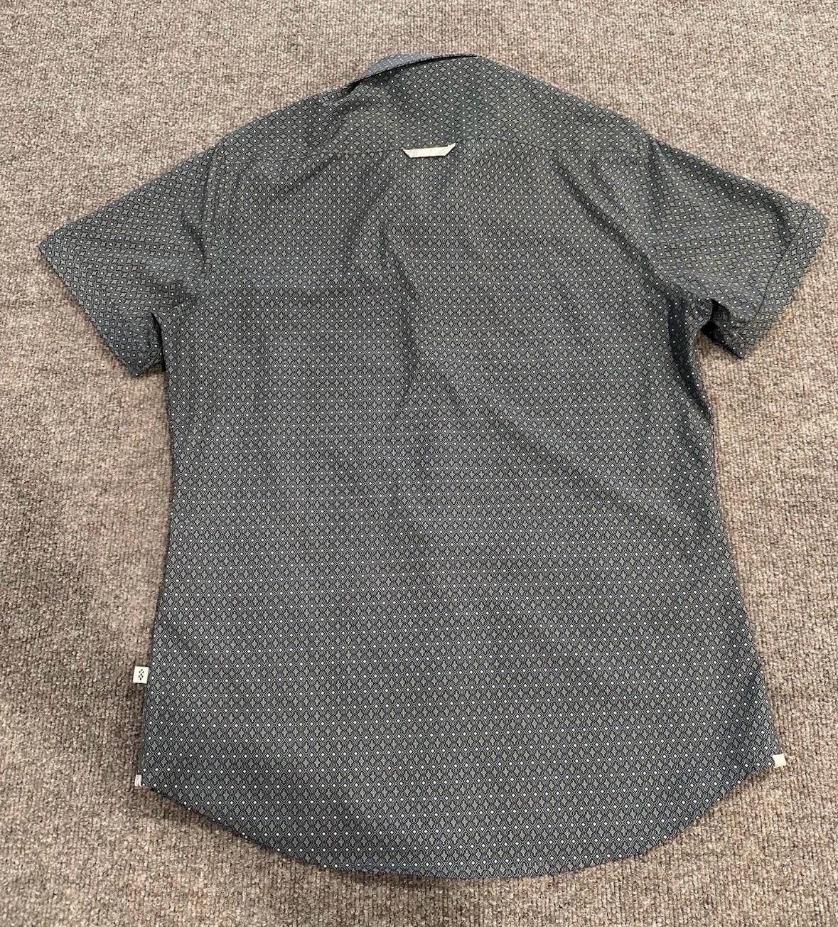 7 Diamonds 4 Way Stretch Shirt Mens S Highway Star AOP Geome - Garden Grove, California - FleaMarketBay