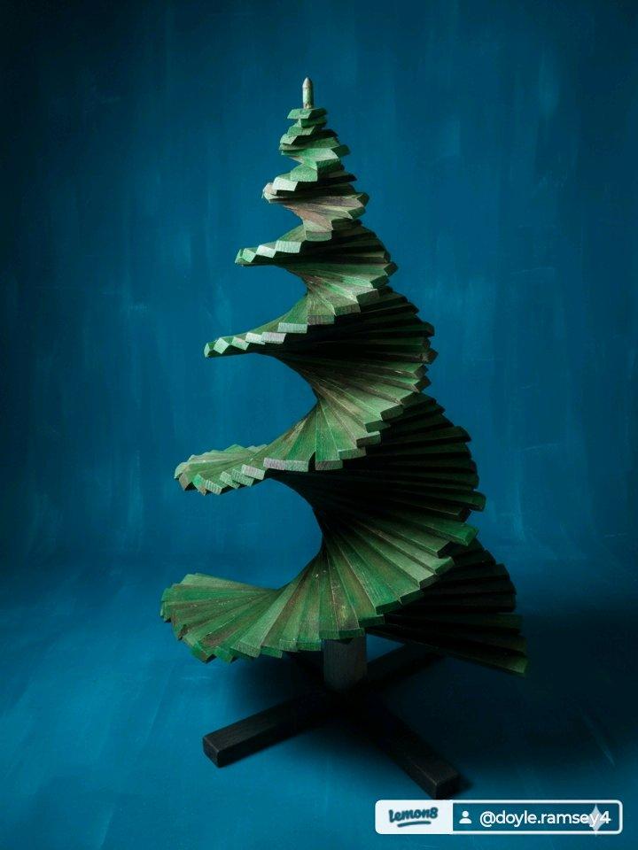 I have 5 spiral wooden Christmas trees from 3ft up to 6 ft - Yukon, Oklahoma - FleaMarketBay