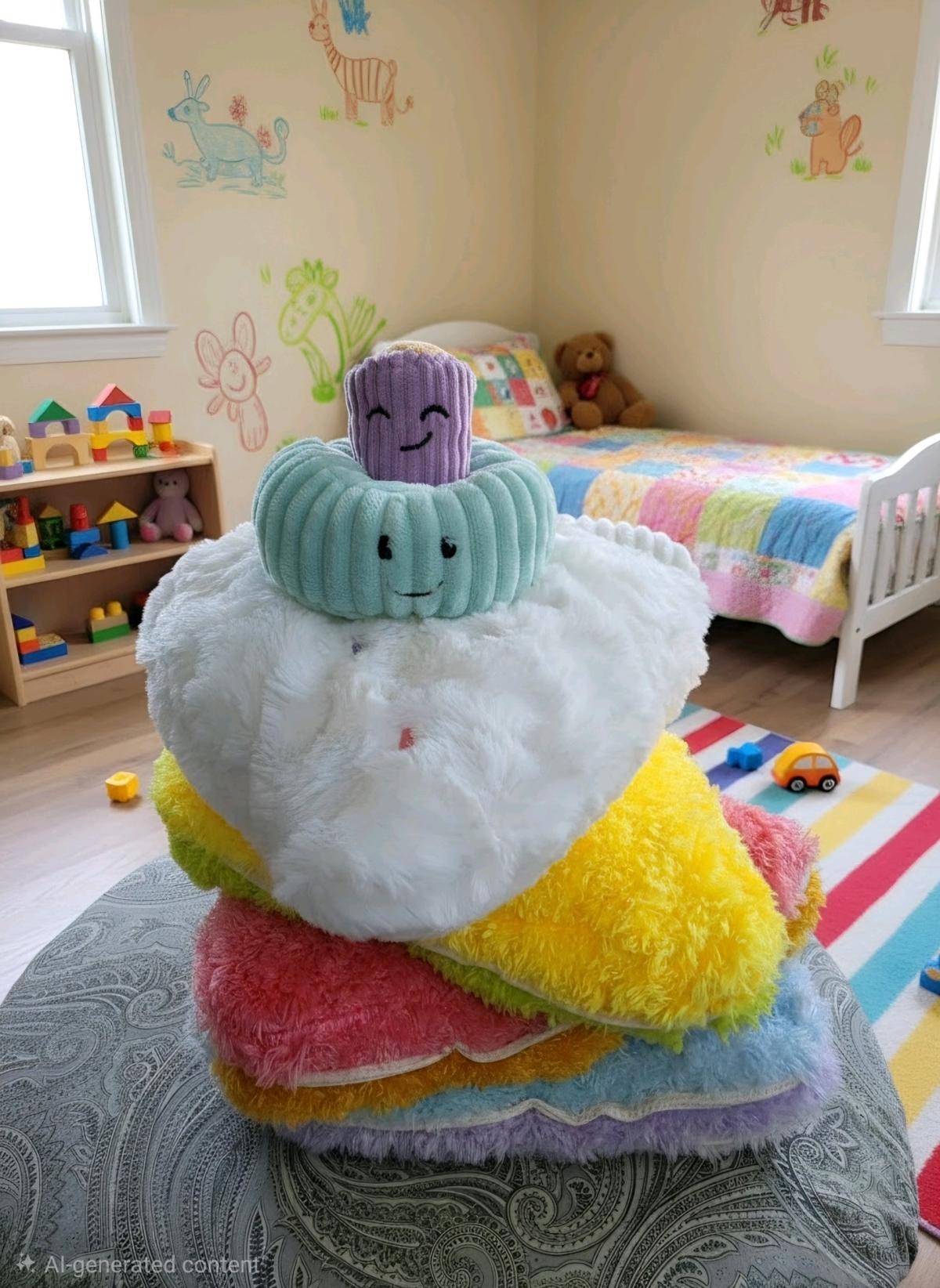 Colorful Stackable Plush Toys  Squishmallow style - Ionia, Michigan - FleaMarketBay