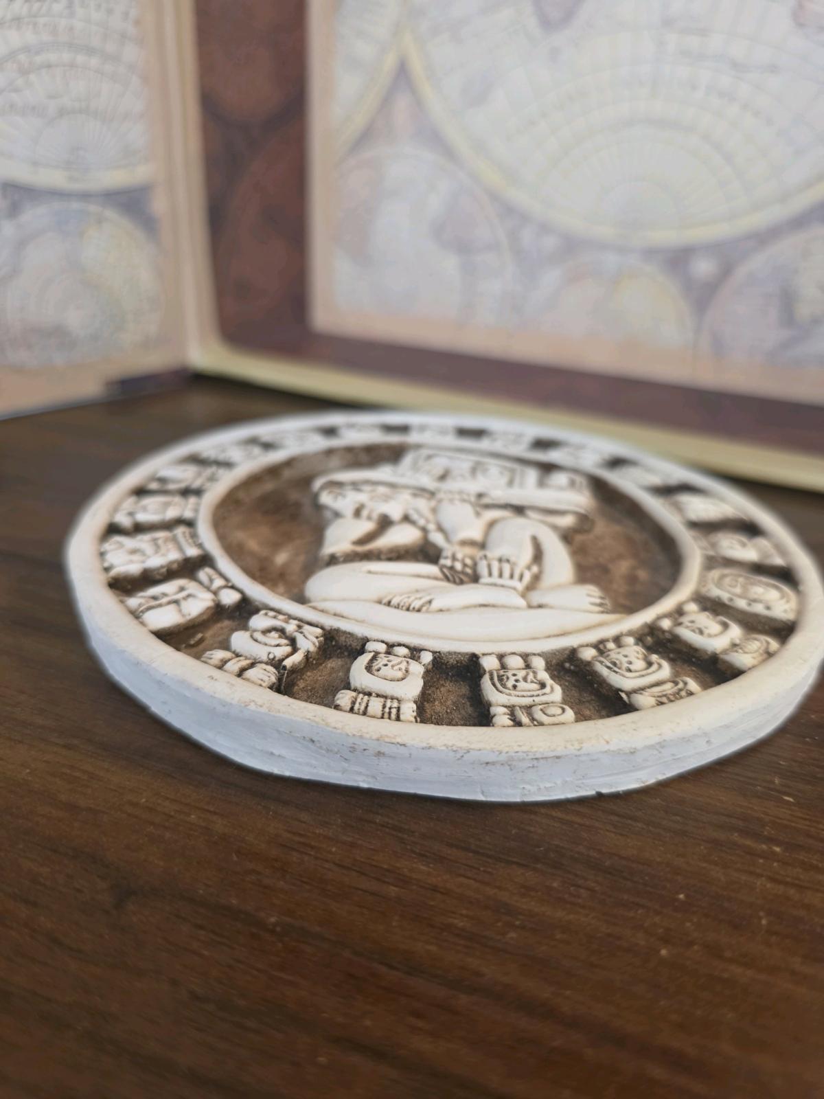 Vuntage Mayan Tzolkan Sacred Calendar  Relief Wall Plaque 55 - Orem, Utah - FleaMarketBay