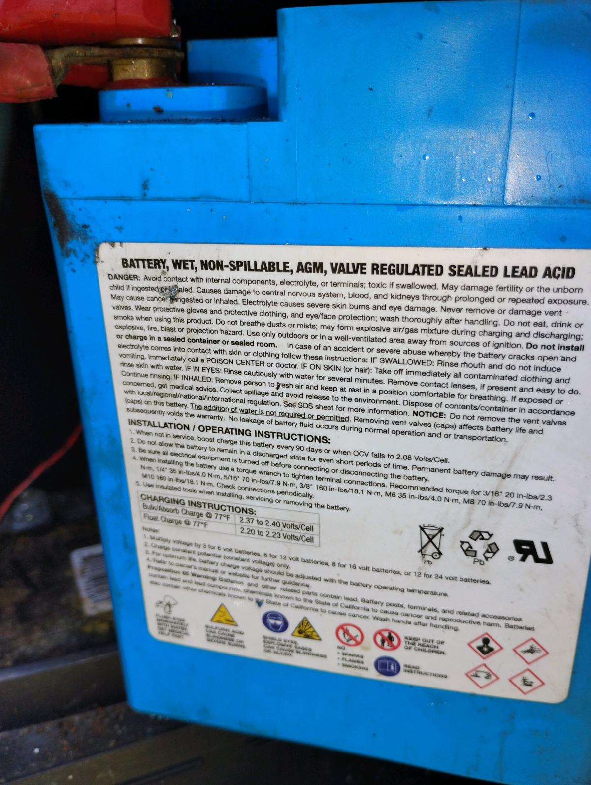12v AGM LIFELINE Racing BATTERY  600 cold cranking amp - Winter Haven, Florida - FleaMarketBay