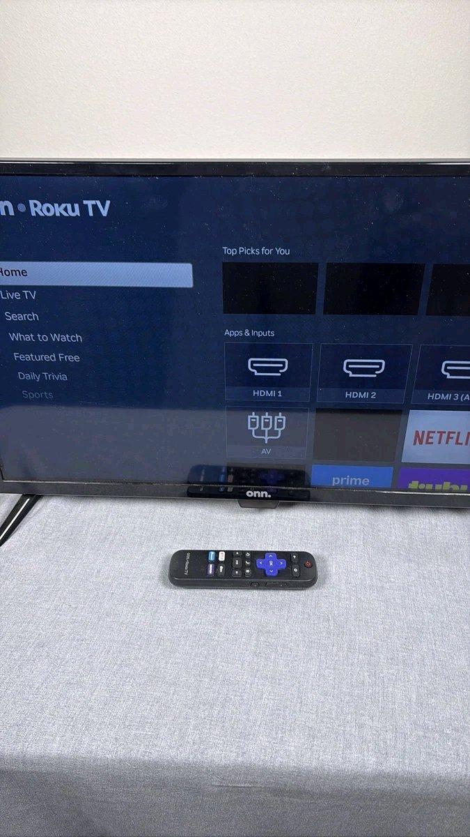 Onn 24 Inch Class HD 720p LED Smart Roku TV Black 100012590 - Buffalo, New York - FleaMarketBay