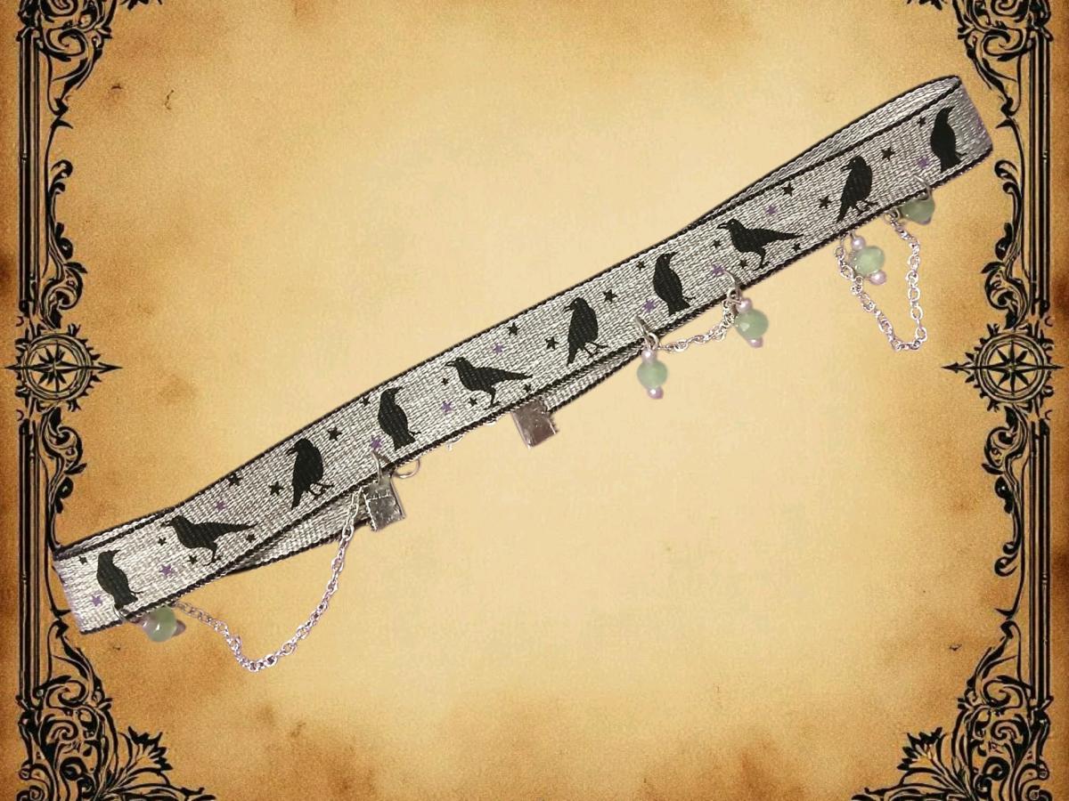 Choker featuring ravens and chain - Gate City, Virginia - FleaMarketBay