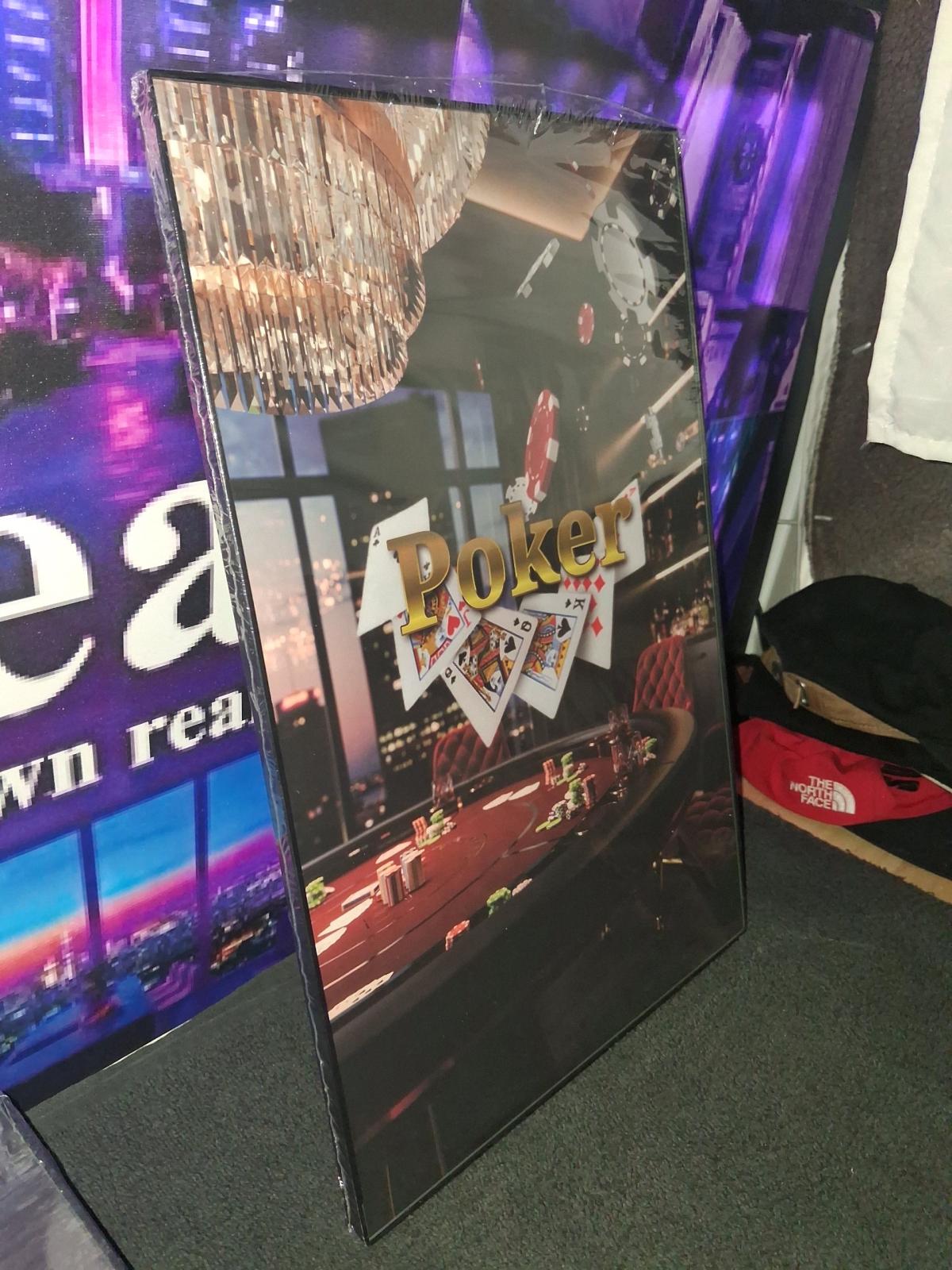 Cityscape and Poker 11x17 Framed shipping on Facebook Ebay - Houston, Texas - FleaMarketBay
