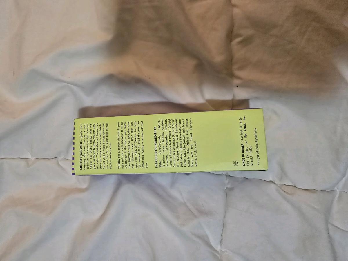 NEW Youthforia Night Off Green Tea Jelly Cleanser Face Wash - Portland, Oregon - FleaMarketBay