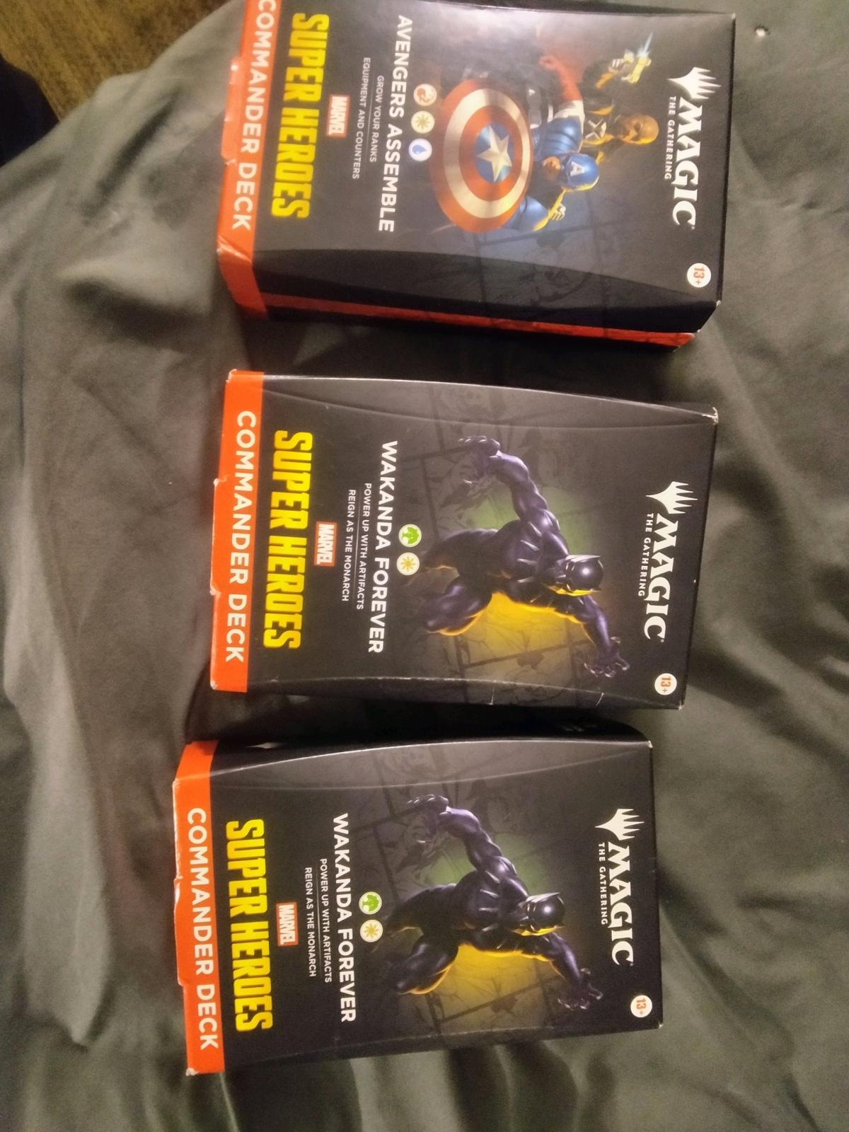 2 marvel commander deck boxes new - Chandler, Arizona - FleaMarketBay