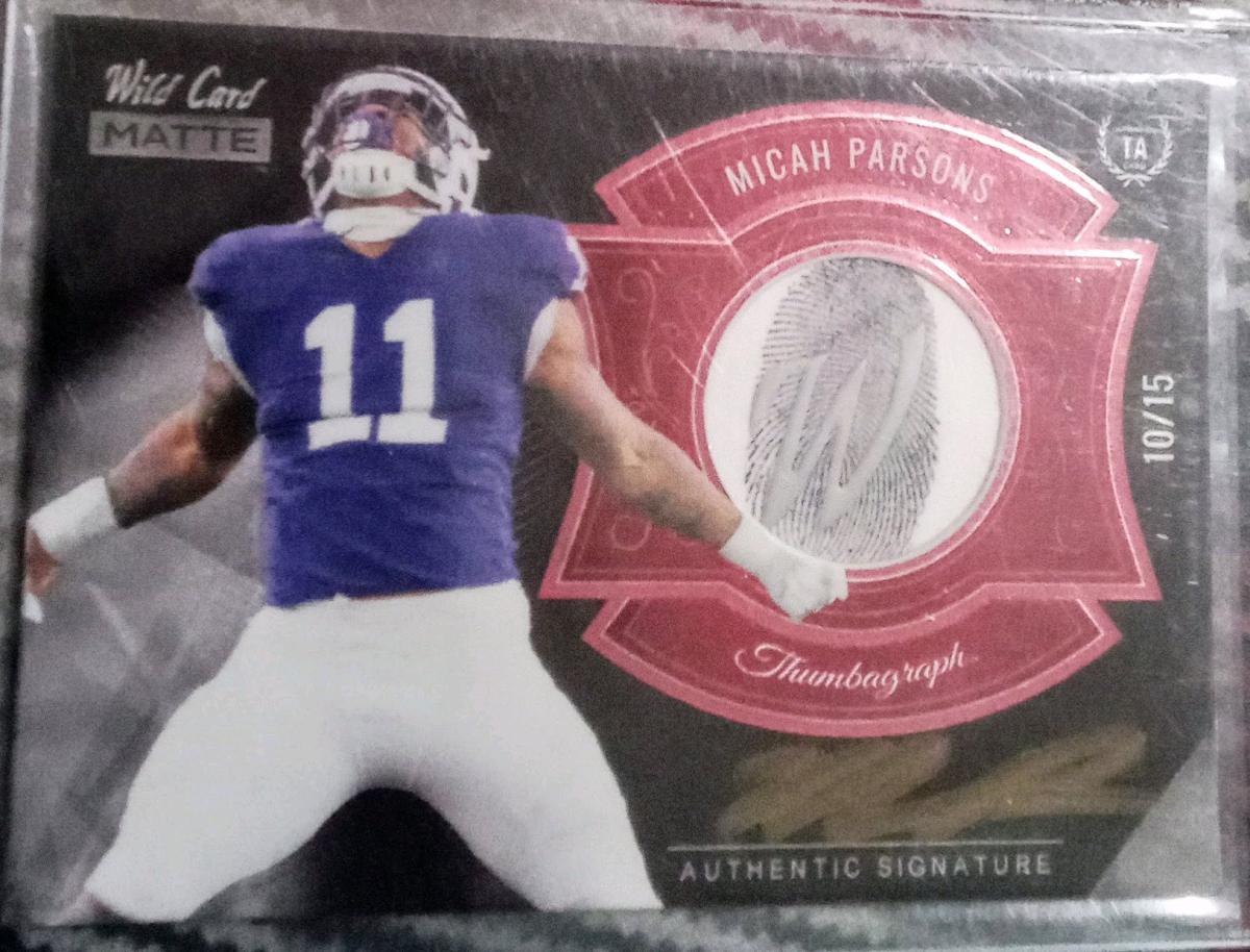 Wild card micah parsons thumpagraph autographed RC - Bakersfield, California - FleaMarketBay