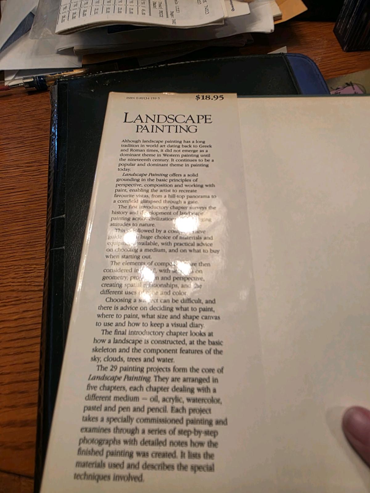 1985 painting book landscapes - Austin, Texas - FleaMarketBay