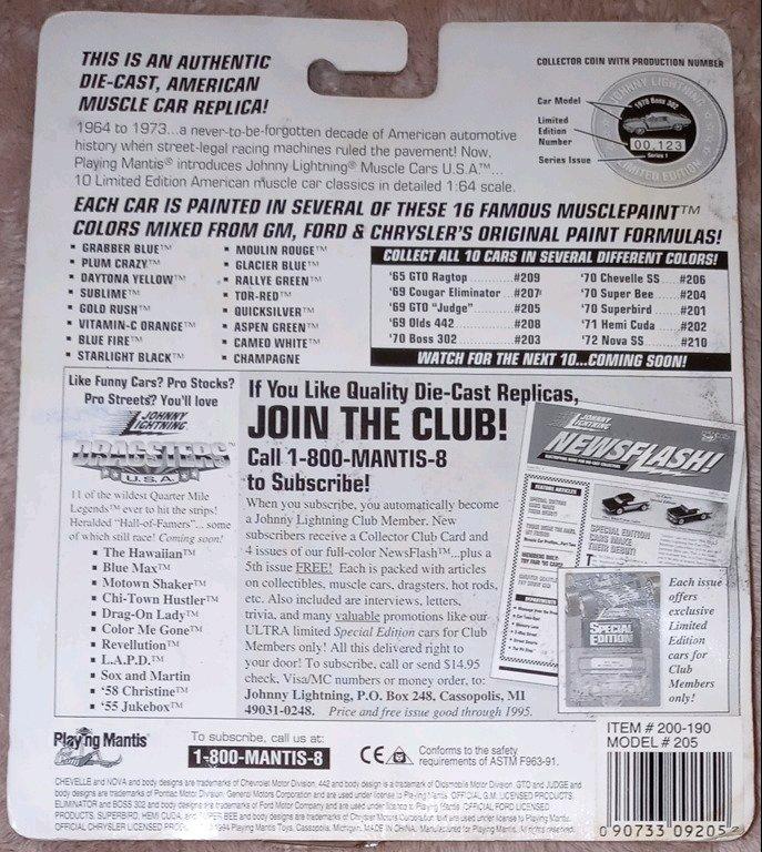 1 Matchbox 2 Johnny Lightning Diecast Cars - Melbourne, Florida - FleaMarketBay