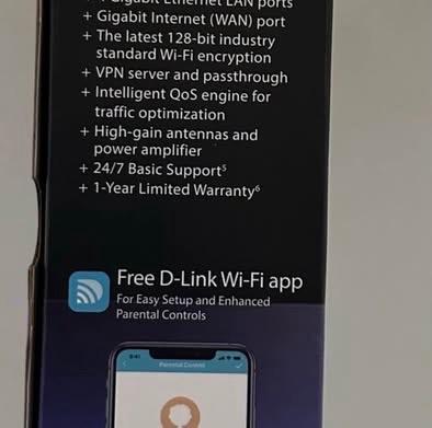 DLink EXO AX1500 WiFi 6 Mesh Router DIRX1560 - Bellevue, Washington - FleaMarketBay