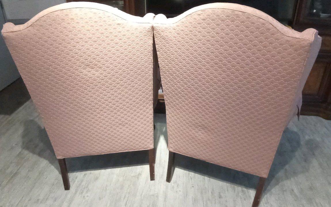 1 pr Tradional pink Wingback Armchairs - Melbourne, Florida - FleaMarketBay