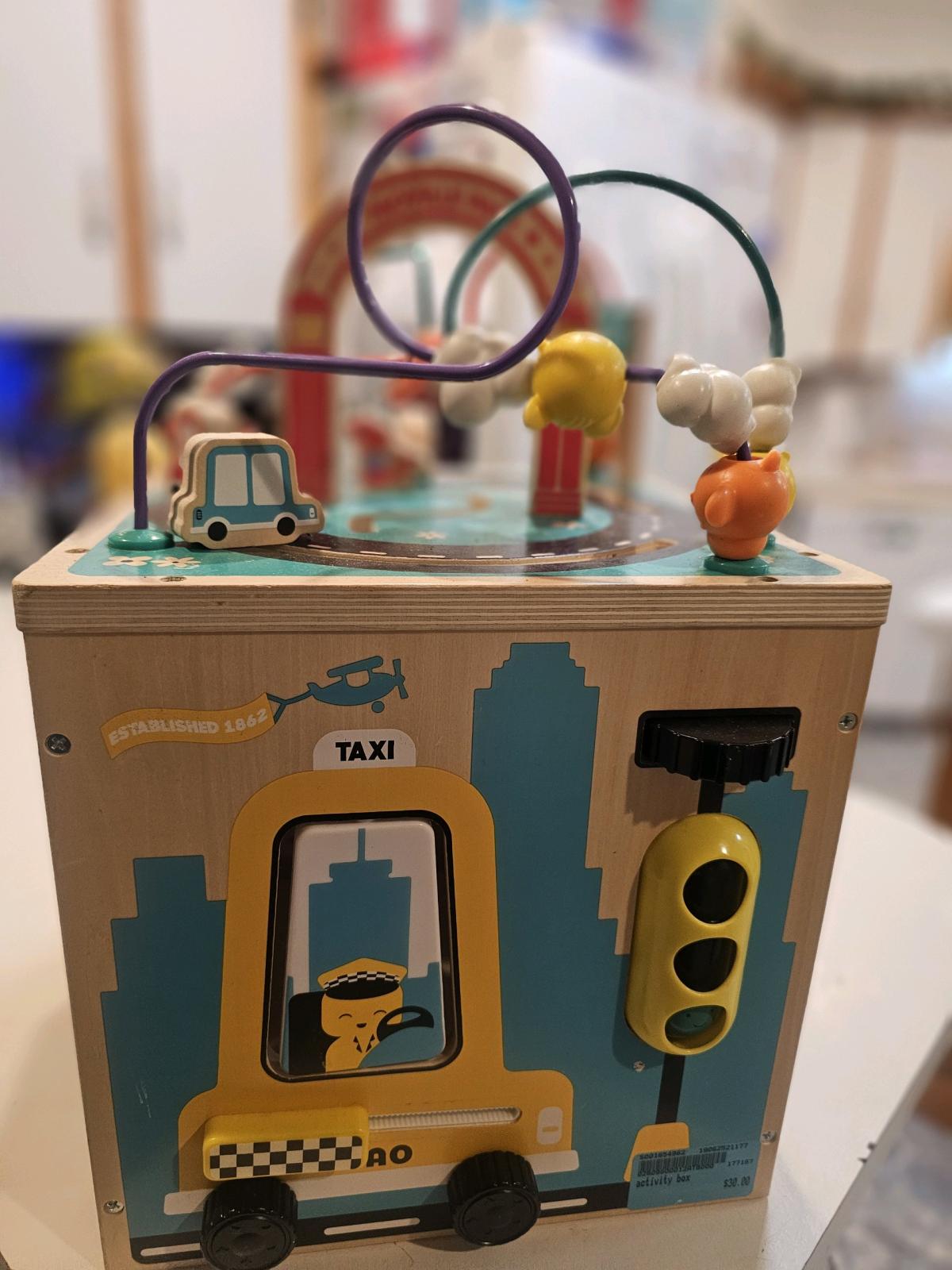 FAO Schwarz Busy City Wooden Activity Cube - Irving, Texas - FleaMarketBay