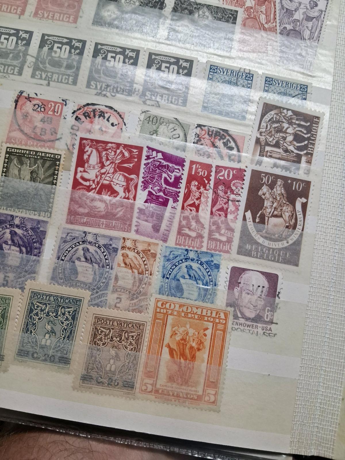 old antique 20 plus page front and back world stamp binder - Canton, Ohio - FleaMarketBay