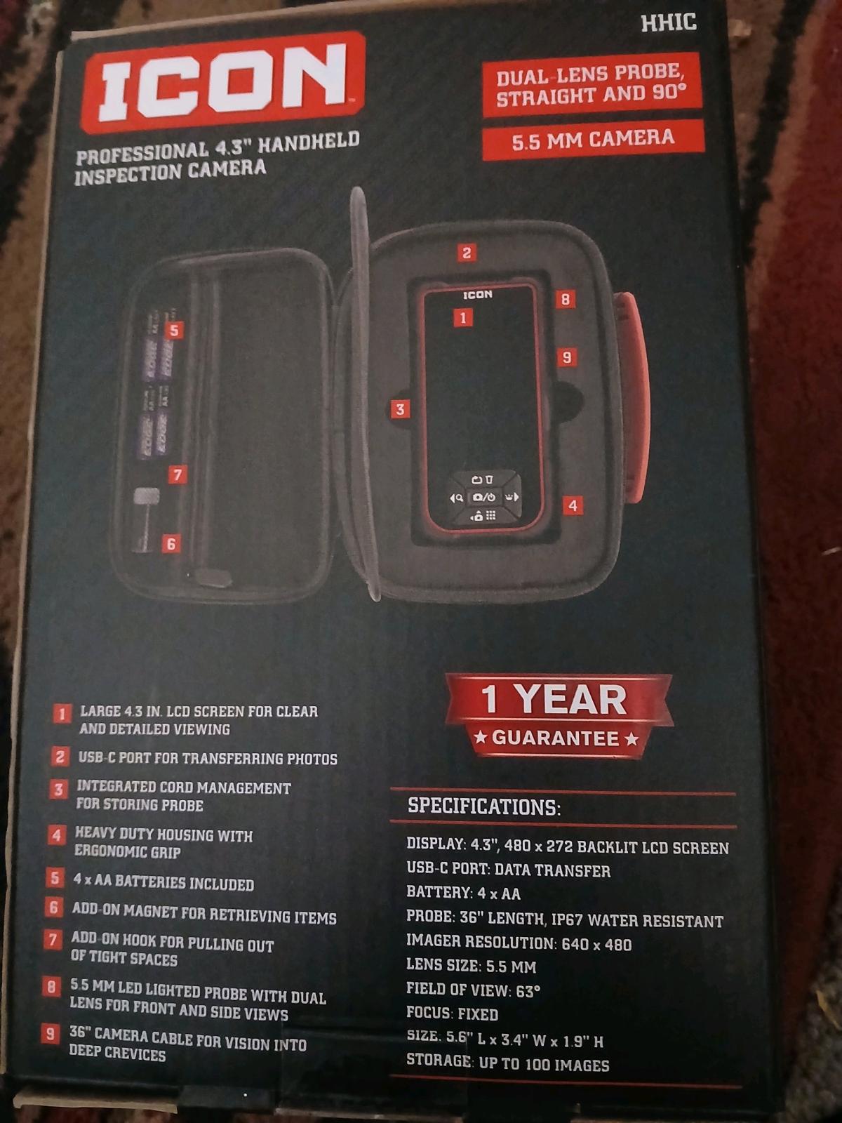icon professional handheld inspection camera - Reno, Nevada - FleaMarketBay