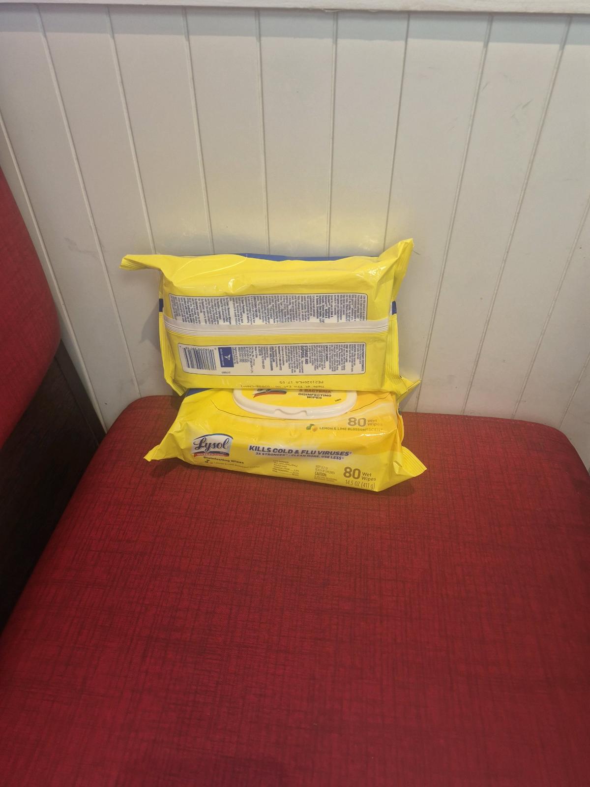 Lysol wipes brand new never been open must buy all 6 packs - Toccoa, Georgia - FleaMarketBay