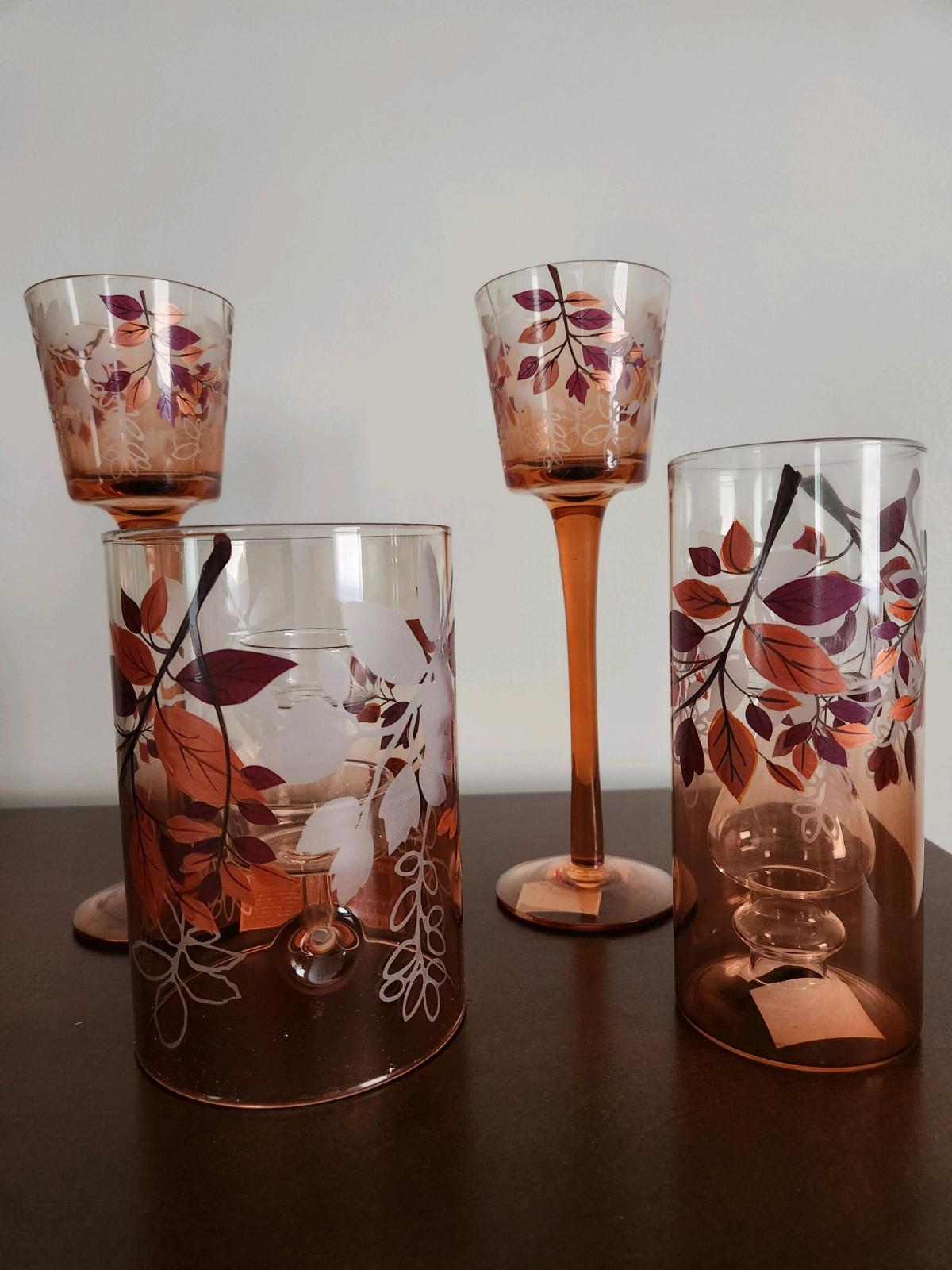 Yankee Candle 4pc Crimson Autumn Tealight Candle Holders - Lumberton, North Carolina - FleaMarketBay